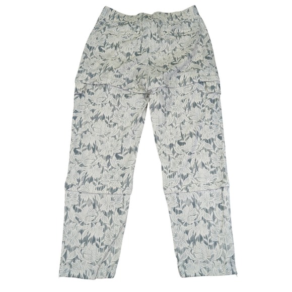 Athleta Trekkie Convertible Hike Pant Floral Print Belted Womens Size 10P 988053 - Picture 2 of 9